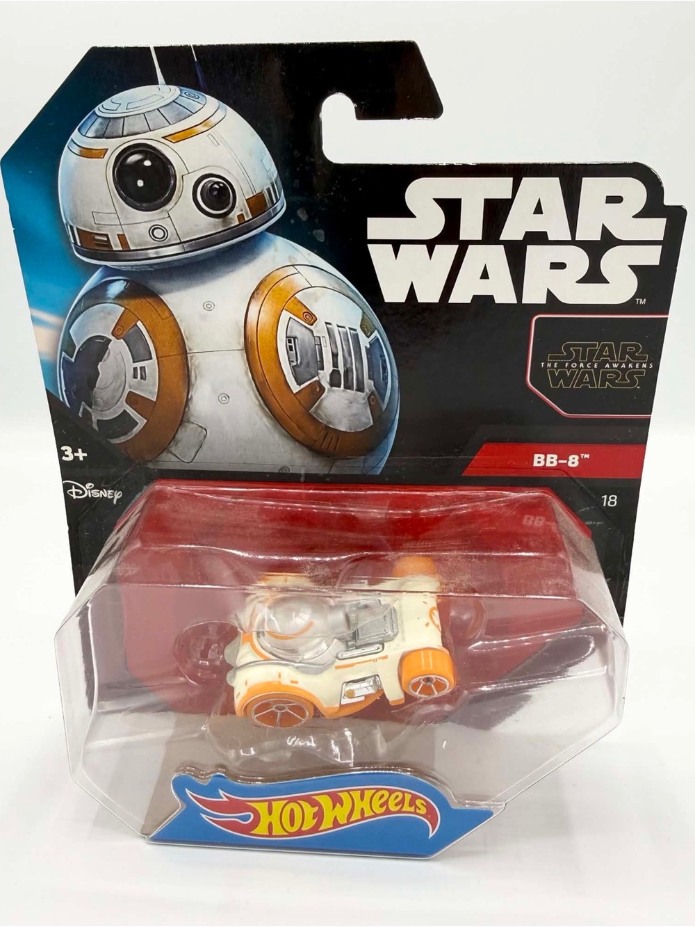 Mattel Hot Wheels Star Wars 1:64 Scale Diecast BB-8 Droid Character Car